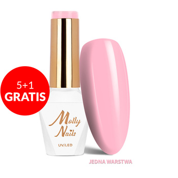 5+1 gratis Smalto ibrido Molly Nails Wedding Yes, I Do I A Subtle Kiss HEMA/Di-HEMA Free 8 g n. 28