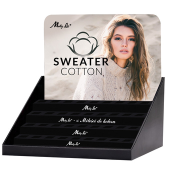 Espositore per 45 smalti ibridi MollyLac Cotton Sweater da 10 g - vuoto