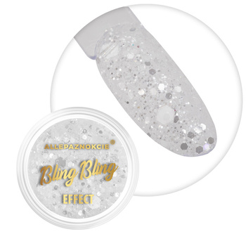 Polvere per unghie Bling Bling Effect Allepaznokcie 1 g N. 01