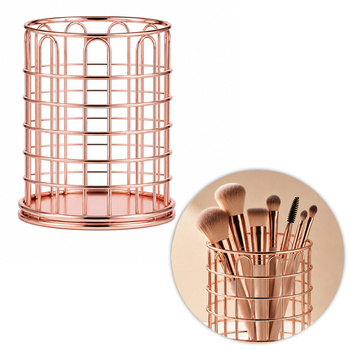 Portapennelli organizer color oro rosa n. 7