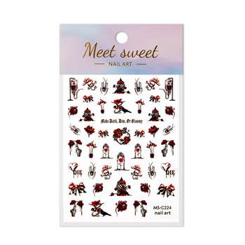 Thin self-adhesive Halloween nail stickers MS-C224