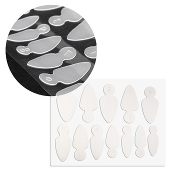 Set combinato di stampi in silicone a doppia forma per french MollyLac a mandorla, 12 pezzi