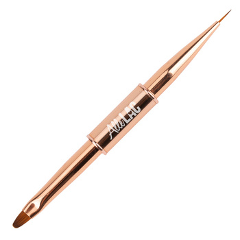 Pincel doble para gel, n.º 4, ovalado para decoraciones, 7 mm, AlleLac