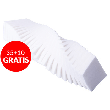 35 + 10 gratis: Latexschwämmchen für Ombré und Make-up, weiß, 25 Stück