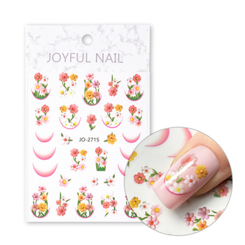 Selbstklebende Nagelsticker mit Blumenmotiv JO-2715
