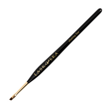 Slanting line gel brush, black, slanted, bristle length 5 mm, Laskovska Brushes