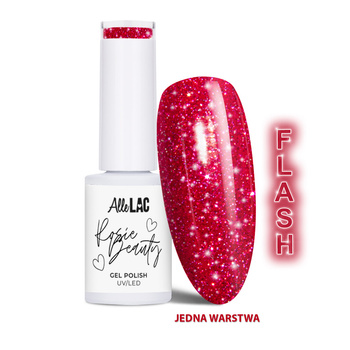 LED/UV-Gel-Nagellack AlleLac x Rosie Beauty Spring Vibes Dark Secret, frei von HEMA/Di-HEMA, 6 g