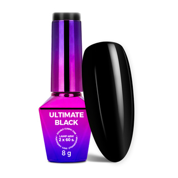 Vernis hybride Molly Nails Ultimate Black sans HEMA/Di-HEMA, 8 g