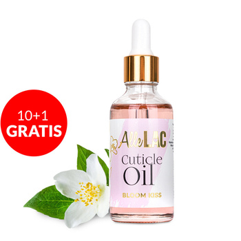 10+1 gratis: Olio per cuticole con contagocce AlleLac al profumo Bloom Kiss, 50 ml