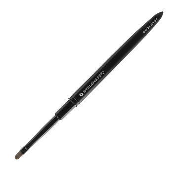 Ovaler Gel-Pinsel Staleks Expert 04, schwarz