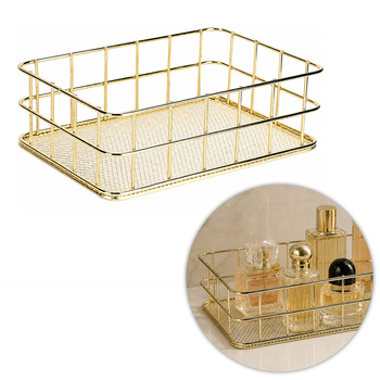 Gold Metal Basket Organizer No. 2