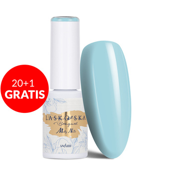 20 + 1 gratis LED/UV-Gel-Nagellack Molly Nails @Bouquet by Laskovska Plumbago Sky HEMA/Di-HEMA-frei 7 g