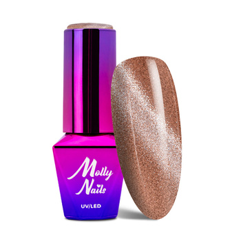 Smalto ibrido Molly Nails Cat Eye Womanity Wood 8 g n. 445