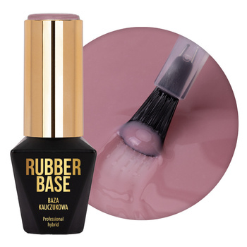 Base in gomma per smalti ibridi Rubber Base Molly Nails Dange Rose 10 g