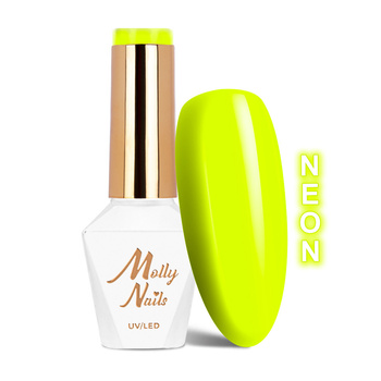 Smalto ibrido Molly Nails Neons Lemon senza HEMA/Di-HEMA 8 g n. 70