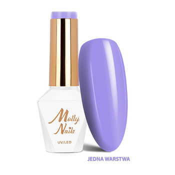 Smalto ibrido Molly Nails Glamour Women Violet Room senza HEMA/Di-HEMA 8 g n. 5