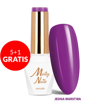 5+1 gratis Smalto ibrido Molly Nails Cocktails &amp; Drinks Bahama Mama HEMA/Di-HEMA Free 8 g n. 15