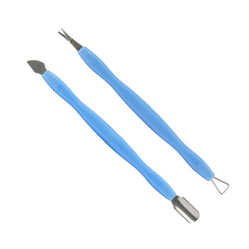 Raschietto, spatola, coltello, scalpello, zoccolo blu, set da 2 pezzi