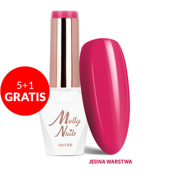 5+1 gratis Smalto ibrido LED/UV Gel Polish La Vie en Rouge n. 325 Sweet Romance MollyNails senza HEMA/Di-HEMA 8 g