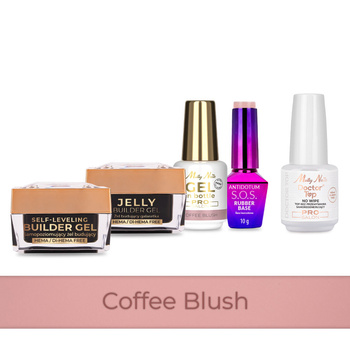 PRO MATCH SYSTEM 4+1 Coffee Blush: 3 gel: Jelly&SelfLeveling;&Gel; in flacone + Base + Doctor Top 15 g IN OMAGGIO