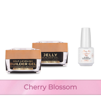 Molly Nails PRO MATCH SYSTEM 2+1 Cherry Blossom 2 gel modellanti + Doctor Top 15 g