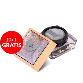 10+1 gratis Pasta per decorazioni Nail Art ProArt Paste Molly Nails Silver senza HEMA/Di-HEMA 5 g