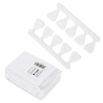 Separatori per pedicure bianchi, 20 pezzi
