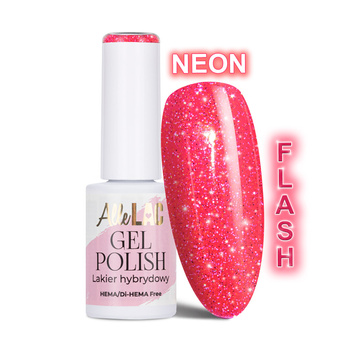 Smalto ibrido LED/UV Gel Polish Pinks Flash Glitter Pink AlleLac senza HEMA/Di-HEMA 6 g