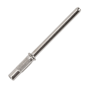 Perno portante in acciaio per cappucci abrasivi da 38 mm, argento, liscio