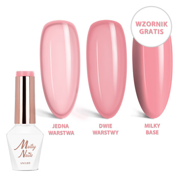 Smalto ibrido LED/UV Gel Polish Business Class n. 311 Nude Blazer MollyNails senza HEMA/Di-HEMA 8 g + Campionario Nudes in OMAGGIO