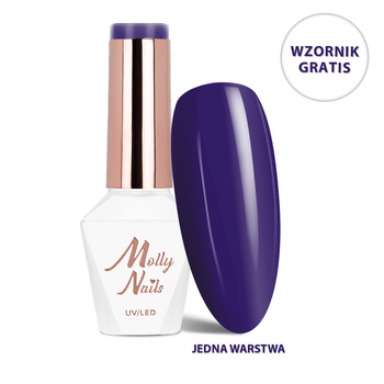 Smalto ibrido LED/UV Gel Polish The Trend Edit n. 305 Nightfall MollyNails senza HEMA/Di-HEMA 8 g + campionario in omaggio