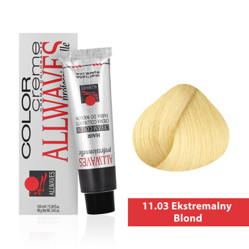 Tinta per capelli Allwaves Cream Color eccezionale biondo estremo 11.03 100 ml