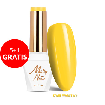5+1 gratis Smalto ibrido Molly Nails Cocktails &amp; Drinks Tequila Sunrise HEMA/Di-HEMA Free 8 g n. 10
