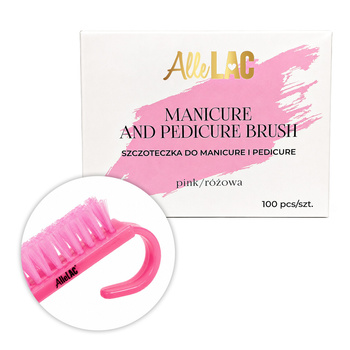 Spazzolino per manicure e polvere, piccolo, trasparente, 100 pezzi