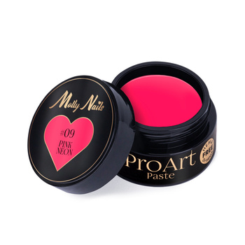 Pasta decorativa ProArt Paste Molly Nails Rosa Neon senza HEMA/Di-HEMA 5 g n. 9