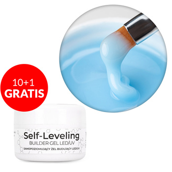 10+1 gratis Gel builder autolivellante, duro, di media densità, NTN Premium Blue, senza HEMA/Di-HEMA, 15 g