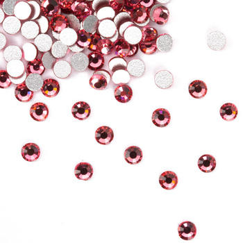 Strass per unghie in vetro SS10 Rose, circa 1440 pezzi, confezione