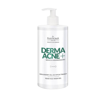 Gel detergente per il viso alla pera Farmona Derma acne+ 500 ml