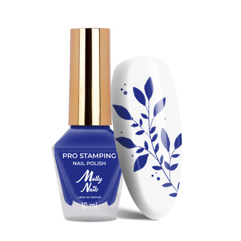 Smalto per stencil e stamping Molly Nails PRO Stamping Dark Blue n. 21 10 ml
