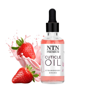 Olio per cuticole con contagocce NTN Premium al profumo di Strawberry Shake, 50 ml