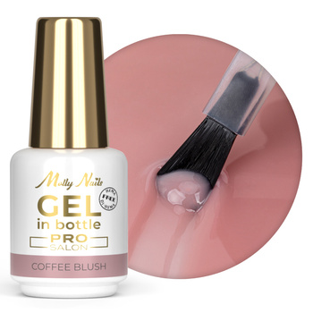 Gel modellante in flacone con pennellino Gel in Bottle Molly Nails Pro Salon Coffee Blush senza HEMA/Di-HEMA 15 g