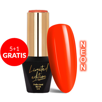 5+1 gratis Smalto ibrido MollyLac Limited Edition Pretty Hot Neon 10 g n. 480
