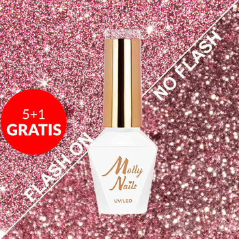 5+1 gratis Smalto ibrido Molly Nails Flashing Lights Oh, so glow! Senza HEMA/Di-HEMA 8 g N. 562