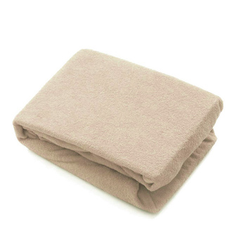 Prześcieradło frotte beżowe
