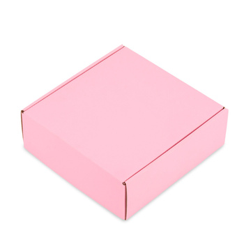 Scatola di cartone sagomata rosa 200x200x70 mm