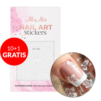 10+1gratis Naklejki do paznokci 5D samoprzylepne kwiaty SD-1463 Molly Nails