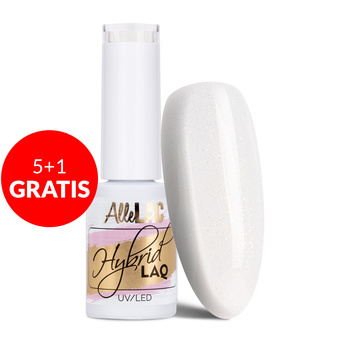 5+1gratis Lakier hybrydowy AlleLac Shine Like a Bride 5g Nr 120