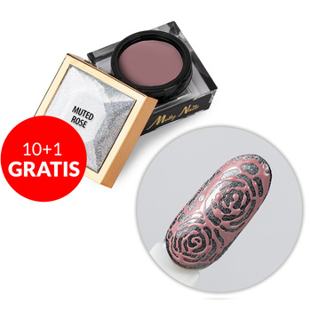 10 + 1 gratis Creative Flow Color Gel  - Gel creativo para Nail Art con efecto de diseños difuminados y suaves Molly Nails Muted Rose Sin HEMA/Di-HEMA 5 g