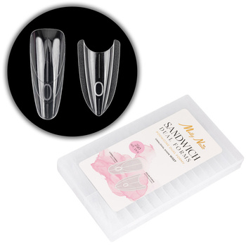 Doppie forme a sandwich per la ricostruzione delle unghie - Forme a sandwich ovali W557 Molly Nails, 240 pezzi
