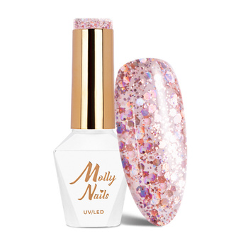 Molly Nails Crushed Diamonds LA Star HEMA/Di-HEMA-freier Hybridlack 8 g Nr. 534